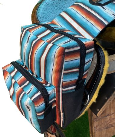 Showman Serape Print Nylon Horn Bag #3